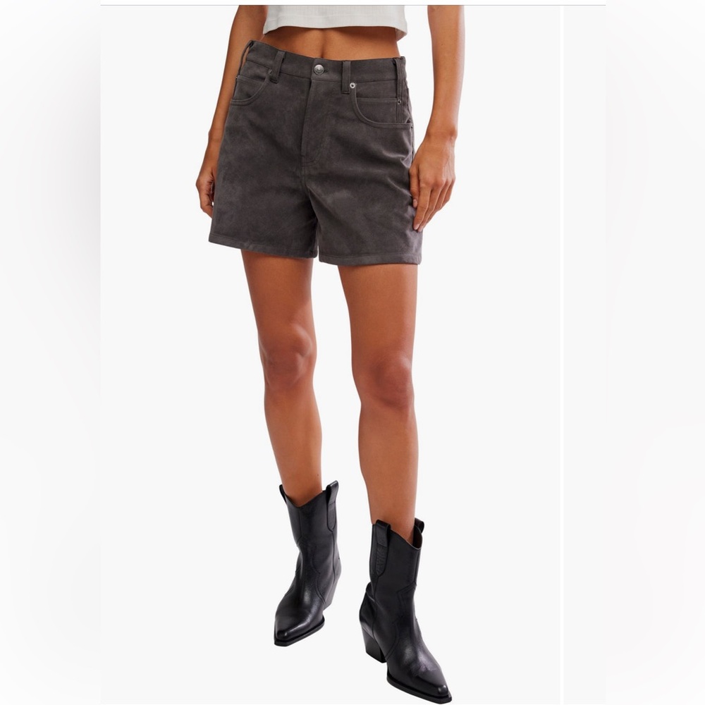 Free people suede shorts